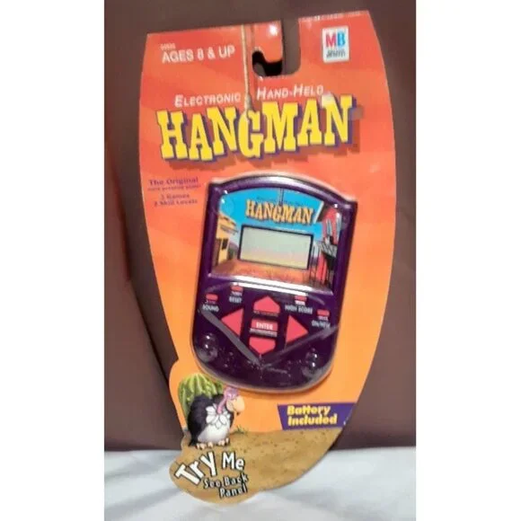 Hangman Electronic Hand Held Game MB Vintage 2002 - Picture 1 of 2